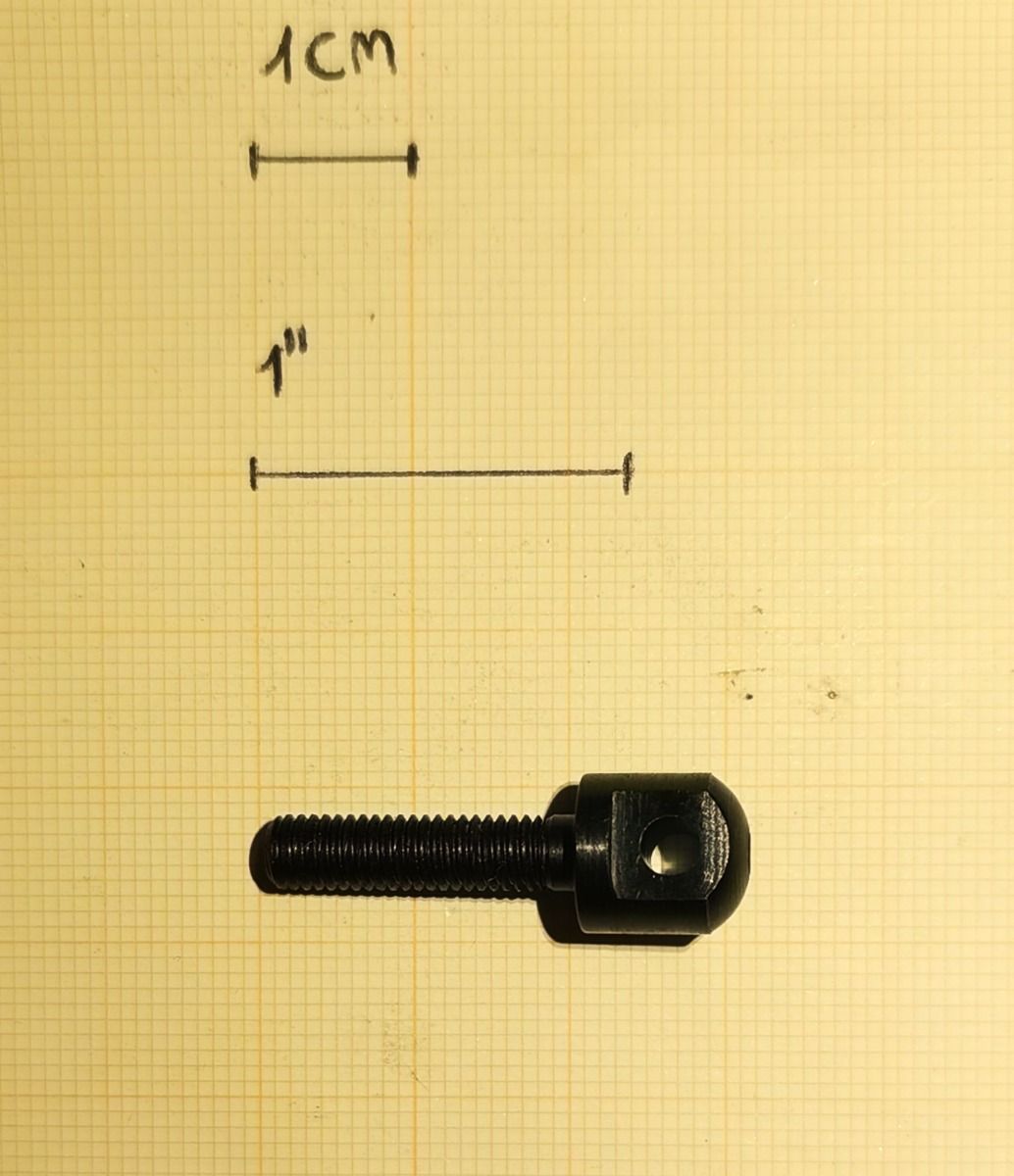 VITE IN FERRO PER MAGLIETTA PORTACINGHIA PASSO M5 20MM