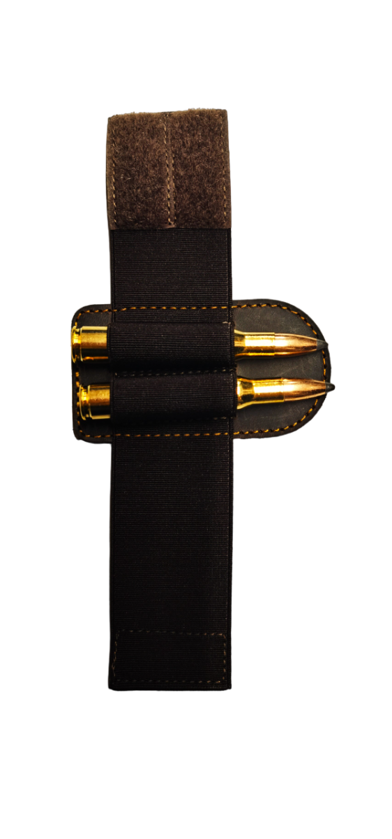ARTIPEL GIBERNA IN PELLE PER CARABINA 2 COLPI-BROWN