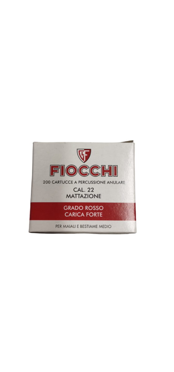CARTUCCE MATTAZIONE FIOCCHI CARICA FORTE PER MAIALI E BESTIAME MEDIO CAL.22