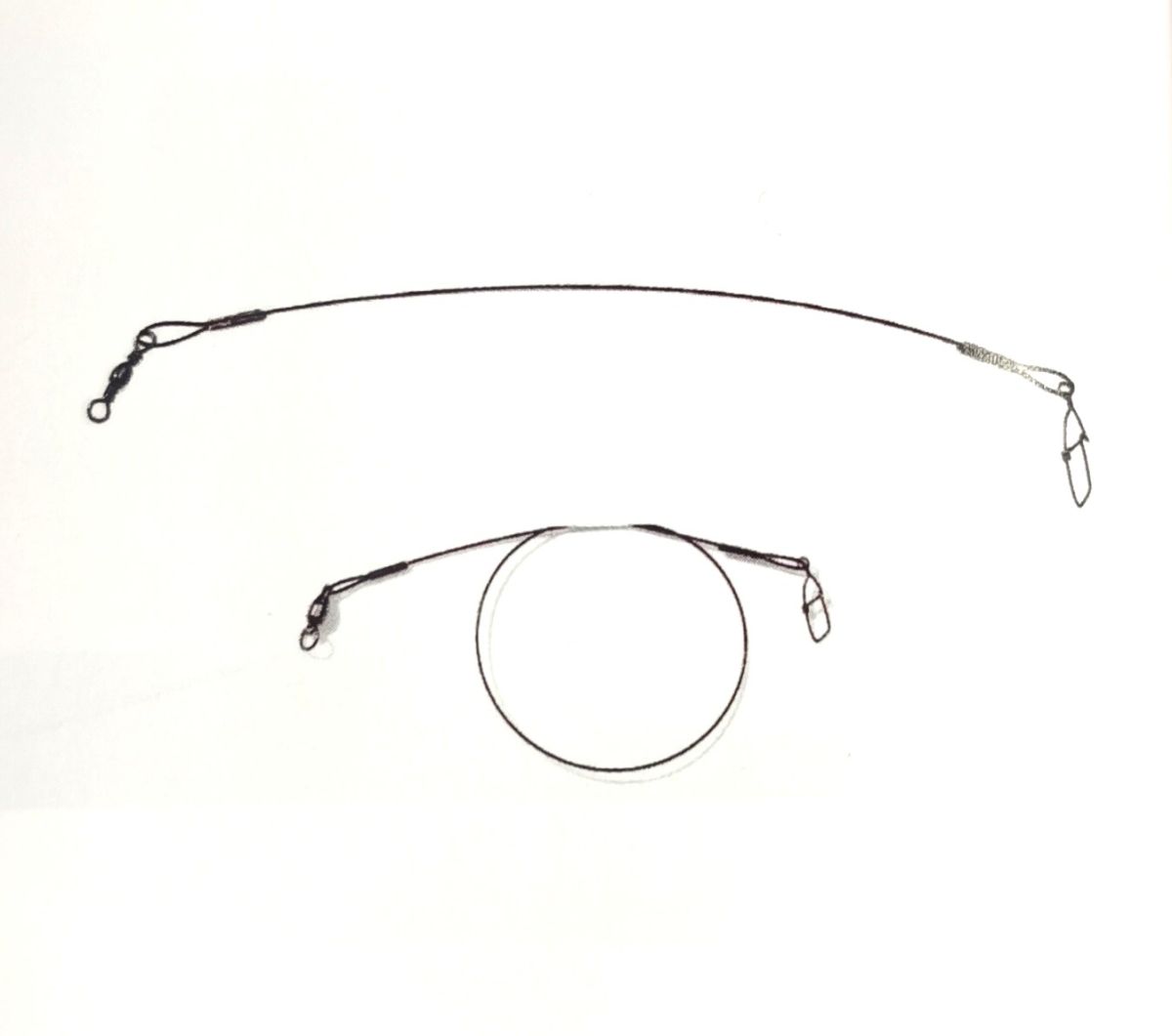 WIRE LEADER BLACK 23 CM 