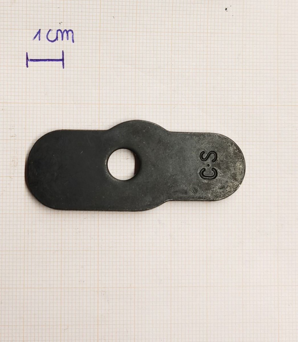 PIASTRINO SERRAGGIO CALCIO PIEGA 60 sx Super90 BENELLI