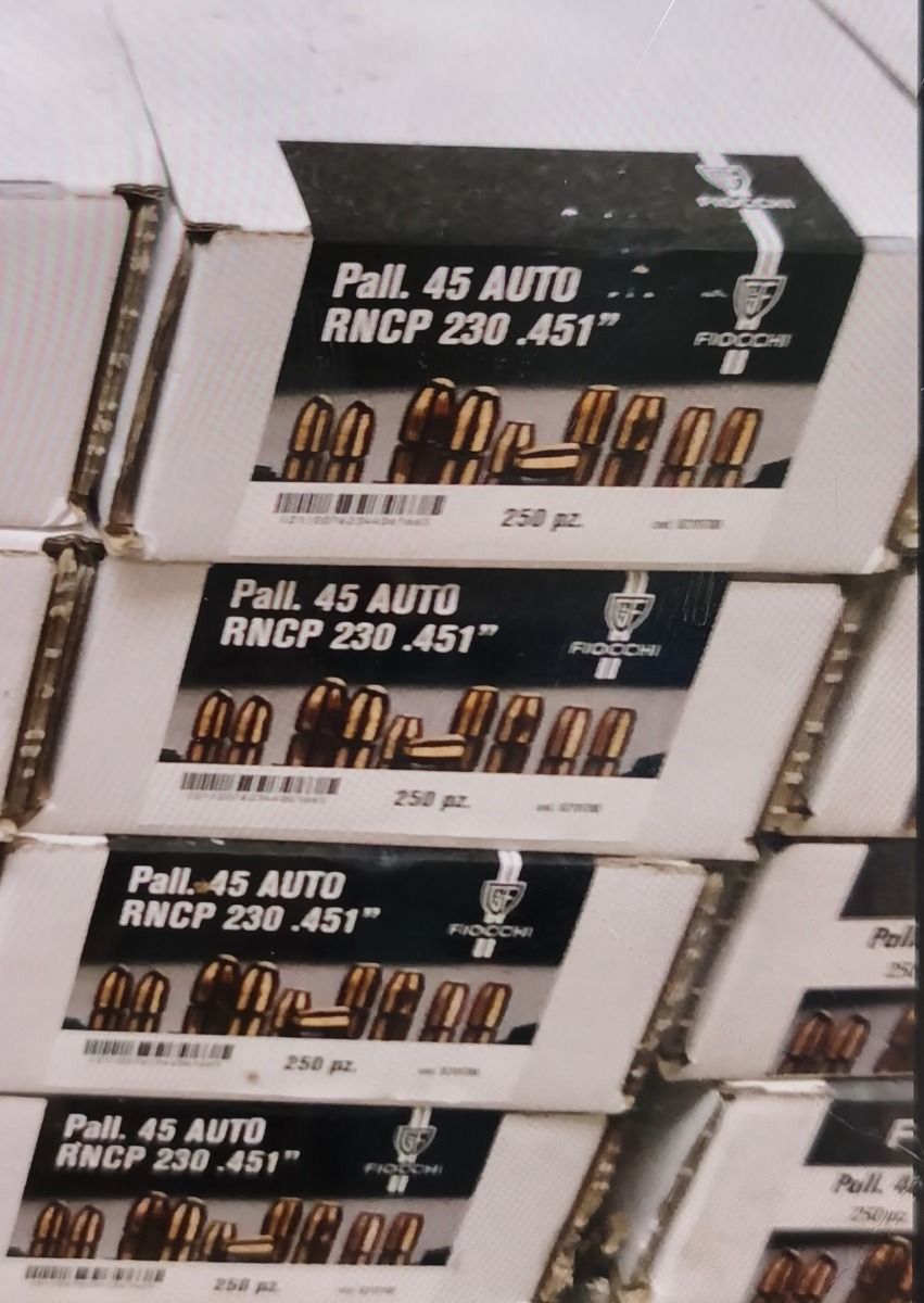FIOCCHI PALLE PER RICARICA CAL. 45 ACP RNCP DA 230 Gr