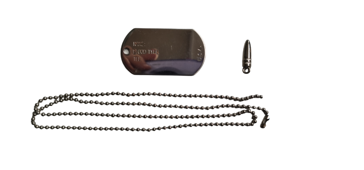 PIASTRINE D'IDENTITÀ ACCIAIO CON CATENA 