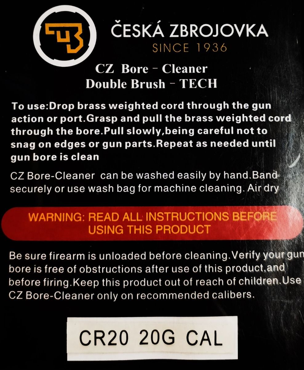 CZ SCOVOLO-BORE CLEANER-DOUBLE BRUSH-TECH