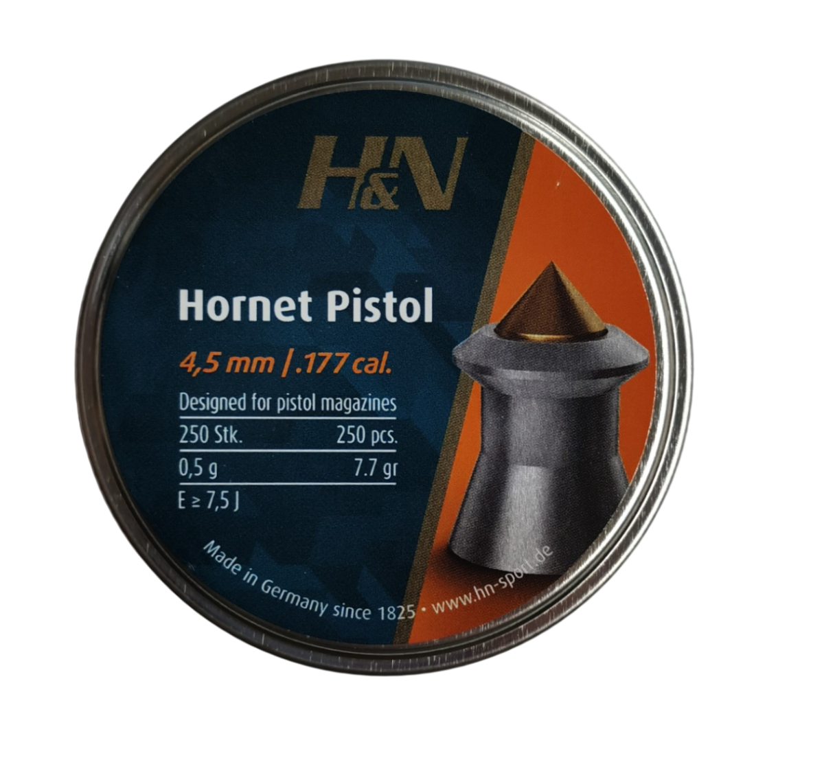 H&N DIABOLO HORNET PISTOL 4.50MM -0.5 G- 7.7 GR(250PZ)