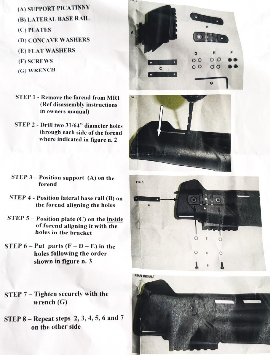BENELLI SUPPORTO ANTERIORE XMR1