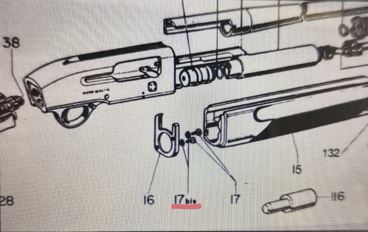 BERETTA RICAMBIO ROSETTA A301/302/303 PER CAL.12 E 20 