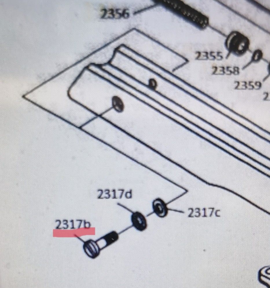 WEIHRAUCH RICAMBIO VITE CALCIO ANTERIORE PER HW77 