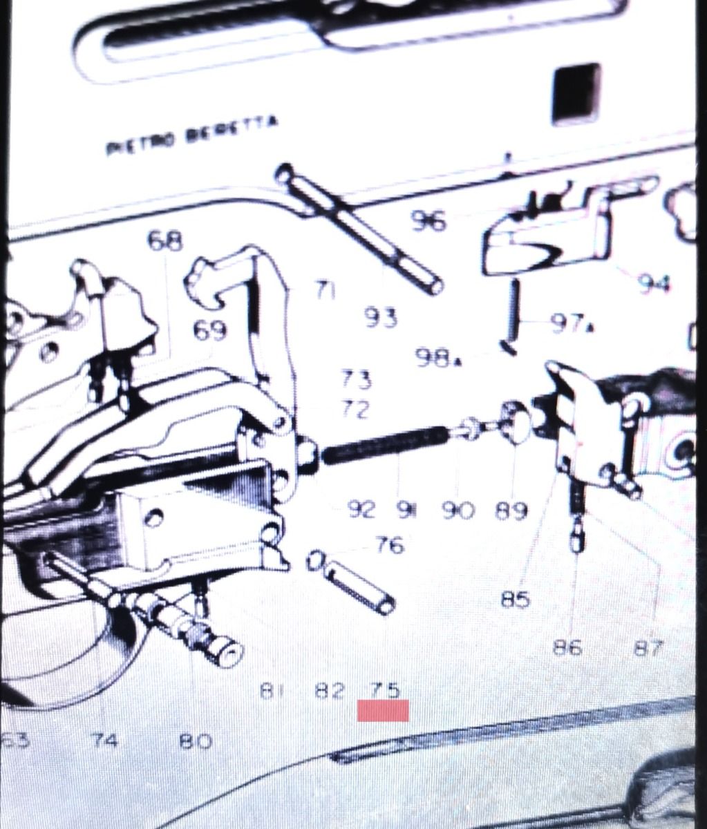 RICAMBIO BERETTA BUSSOLA CANE A302 CAL.12/20 