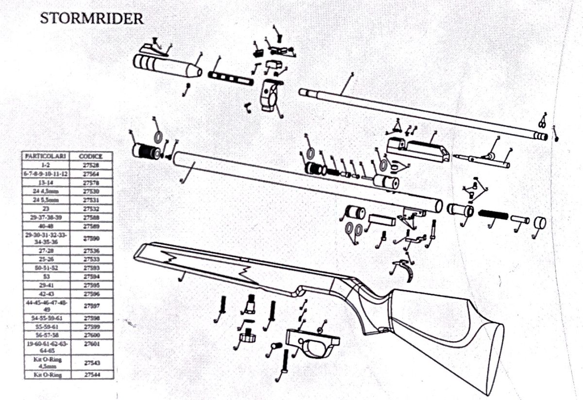 ESPLOSO RICAMBI STORMRIDER