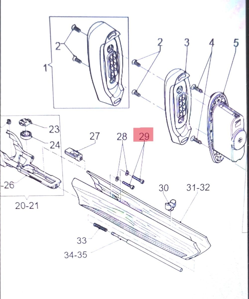 RICAMBIO BENELLI VITE BRUNITA  UNI 5931 M3 X35 