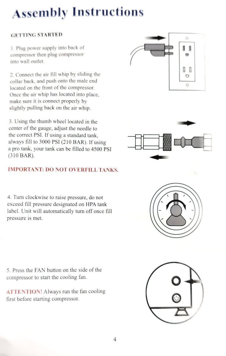 Compressore HPA portatile PortAir II per PCP e fucili ad aria compressa  4500 PSI- 310 BAR- ULTIMA GENERAZIONE