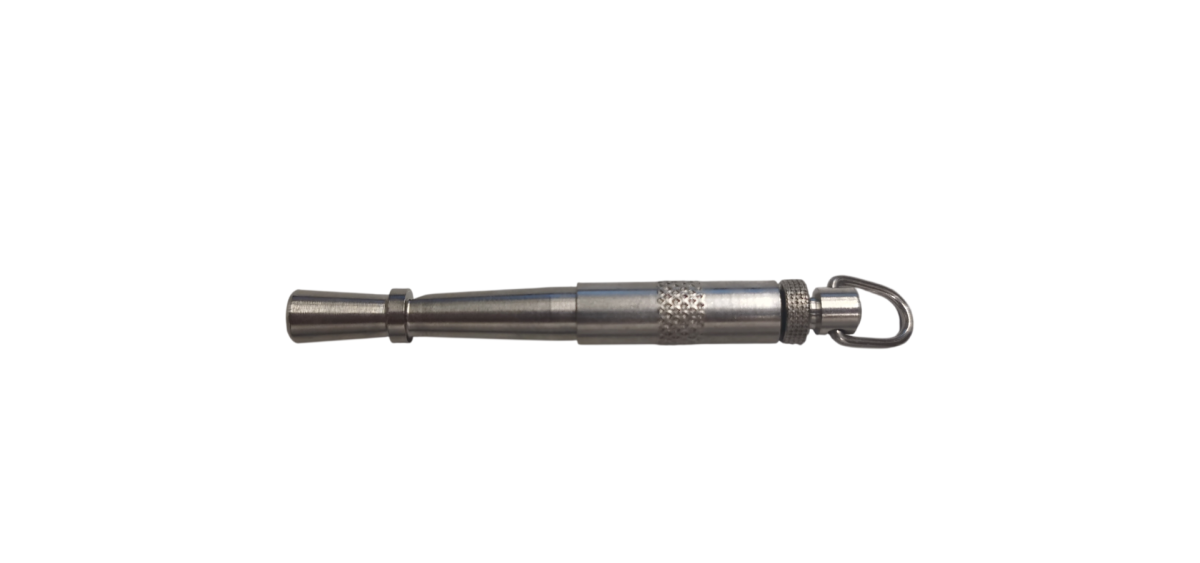 Fischietto a ultrasuoni in ottone cromato da mm75