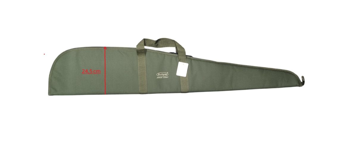 FULPA FODERO VERDE FOX CON MANIGLIE PER CARABINA CON OTTICA  CM 125 - IMBOTTITO