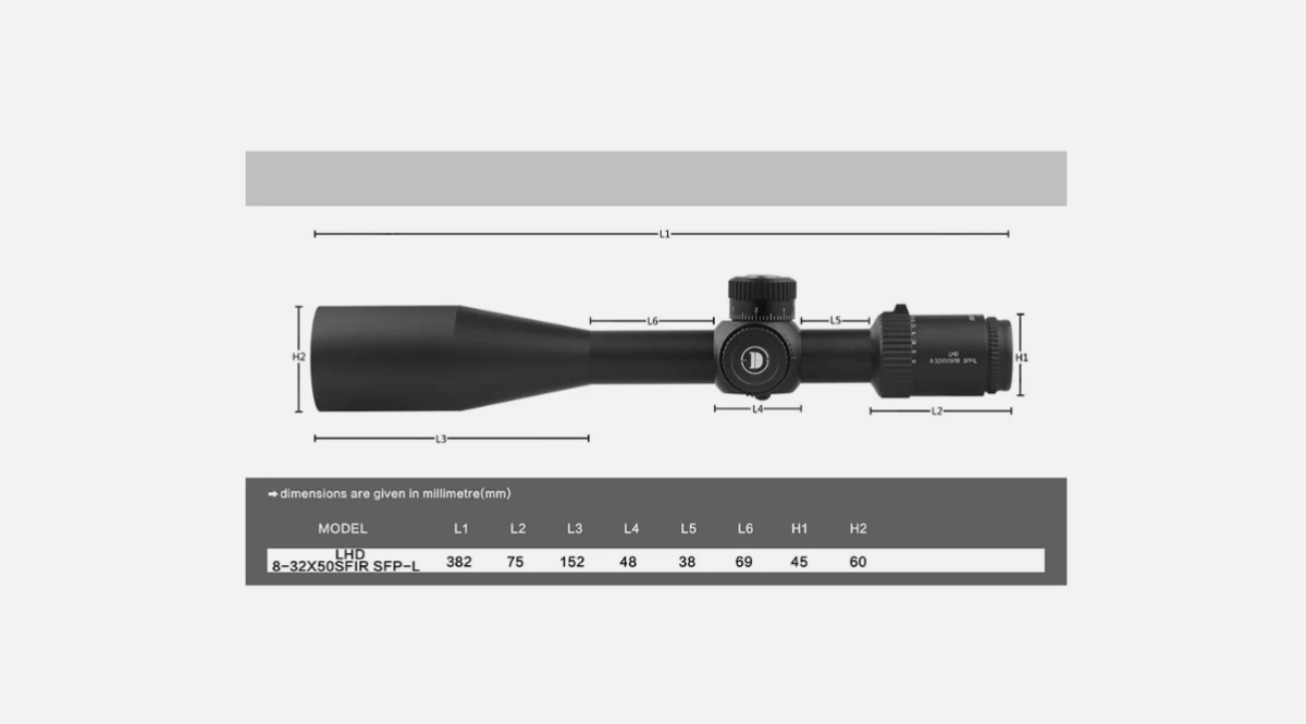 DISCOVERYOPTIC 8-32X50 SF IR SFP-L-LHD