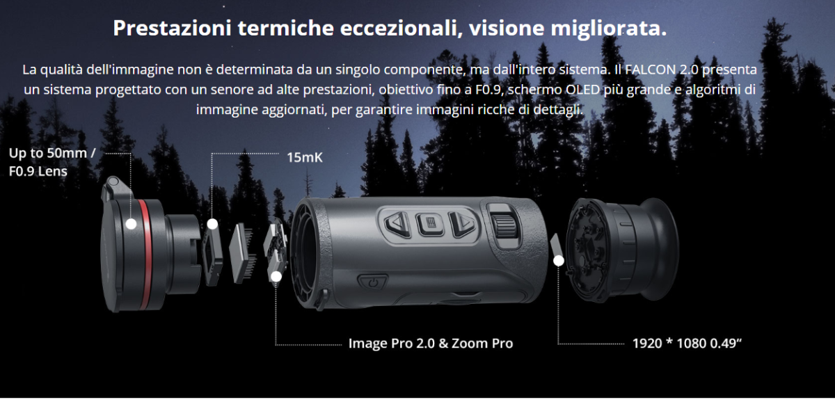 MONOCOLO TERMICO FALCON 2.0 FQ50 - HIKMICRO