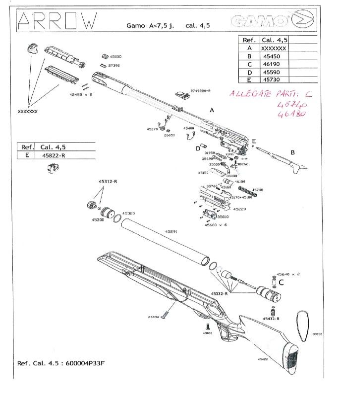 ARROW ESPLOSI CAL.45