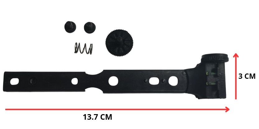 RICAMBIO DIANA NEW ELEVEN NR.10 ALZO COMPLETO- MONTAGGIO MIRINO POSTERIORE PER 11/21 CAL 4.5/5.5 mm