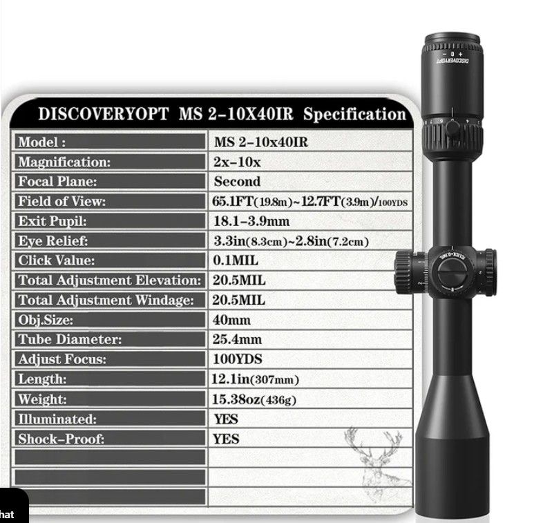 Discovery Optics MS 2-10X40-IR 