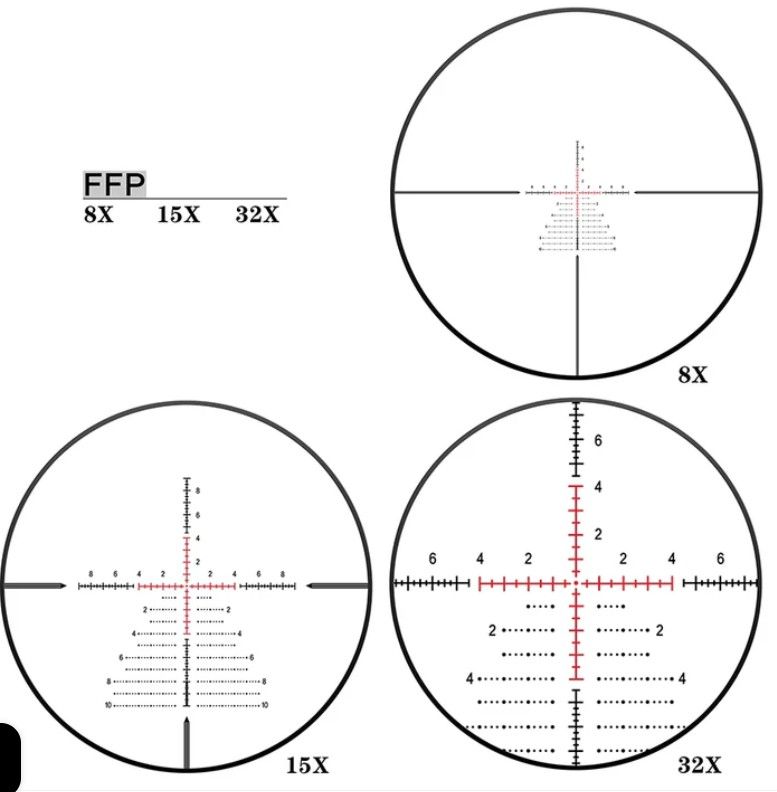 CANNOCCHIALE DO LHD 8-32X56 SF IR FFP Z anelli picatinny