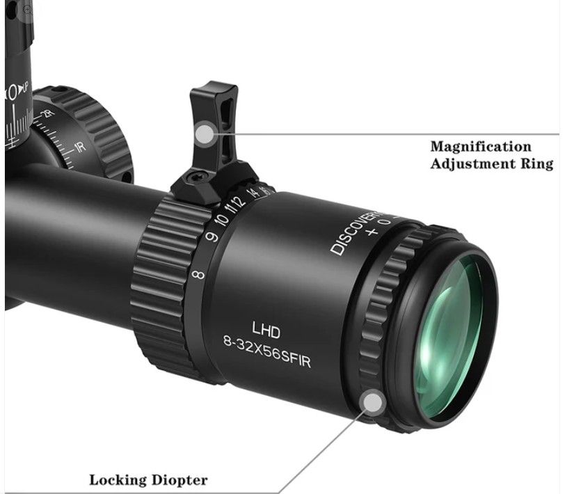 CANNOCCHIALE DO LHD 8-32X56 SF IR FFP Z anelli picatinny