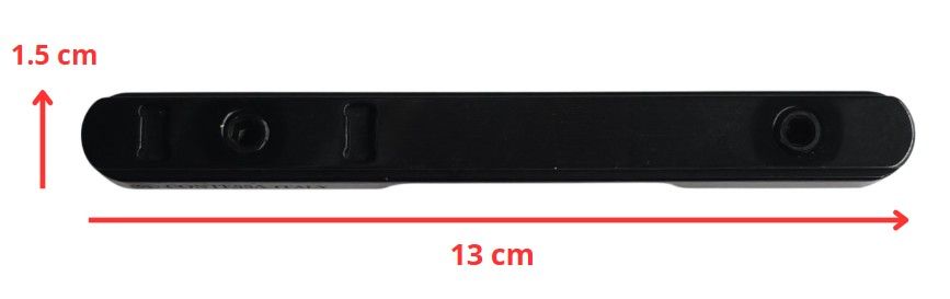 CZ GUIDA A CODA DI RONDINE IN ACCIAIO-12mm 60° per CZ 452
