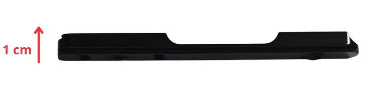 CZ GUIDA A CODA DI RONDINE IN ACCIAIO-12mm 60° per CZ 452