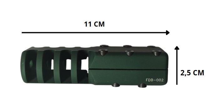 CICOGNANI FRENO DI BOCCA MUZZLE BRAKE VERDE- 9 LUGER