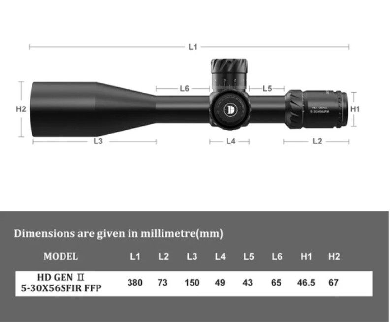 DISCOVERYOPTIC DO 5-30X56 HD GEN 2 SF IR ZERO STOP 