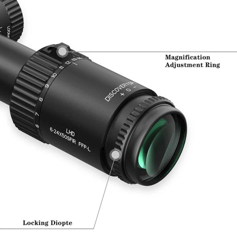 DISCOVERYOPT LHD 6-24X50SFIR FFP-Z/L Diametro: 30MM Ottica Cannocchiali