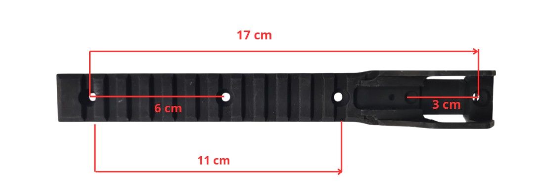 SLITTA PICATINNY PER FUCILE A POMPA HATSAN