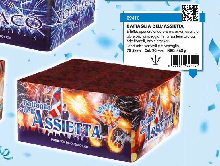 BATTAGLIA DELL'ASSIETTA -SPETTACOLO-78 COLPI - DURATA 55 SEC.