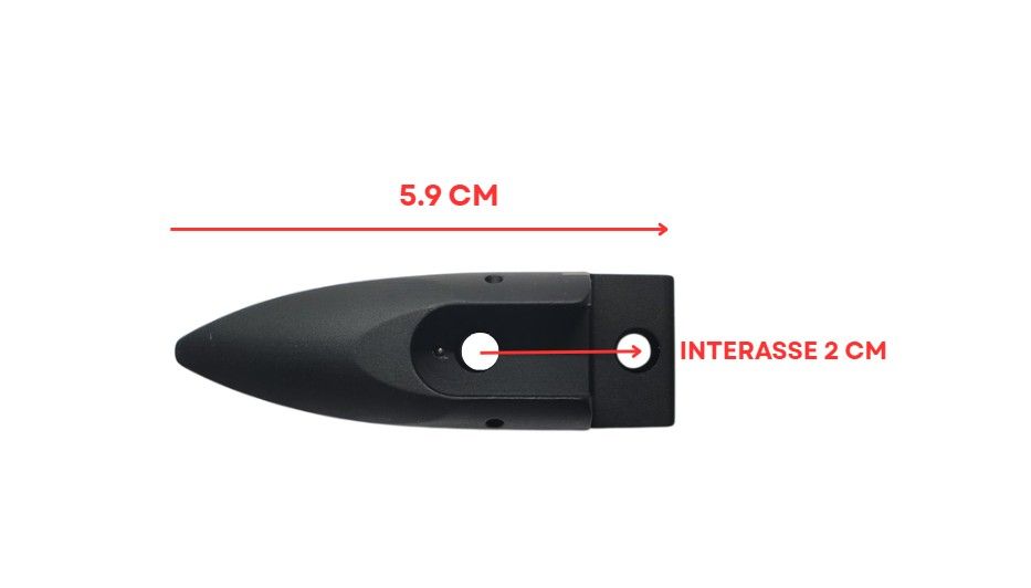 BENELLI SUPPORTO TACCA DI MIRA ANODIZZATO NERO PER ARGO 