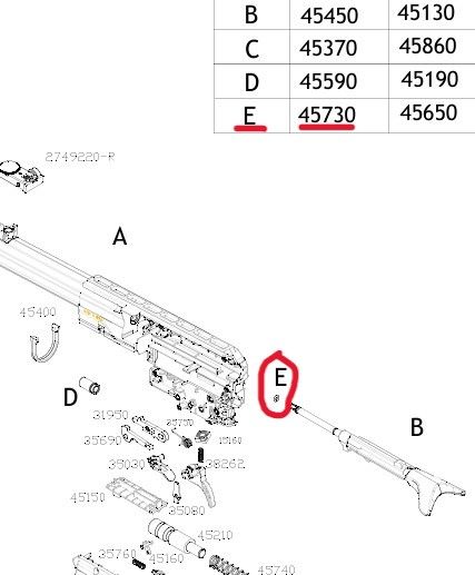 O-RING BOLT ACTION ARROW 45730 cal 4.5