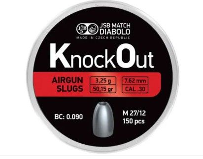 JSB PROIETTILI KNOCKOUT  .30 7,62 mm 3.25 g  50,15 gr