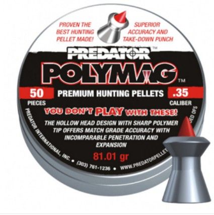 JSB PALLINI POLYMAG CAL. 35  9 mm 5.25 g / 81.01 gr  50 PEZZI