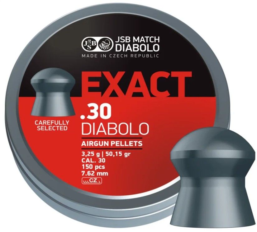 JSB PALLINI EXACT CAL .30 7.62 mm 3.25 g 50.15 gr