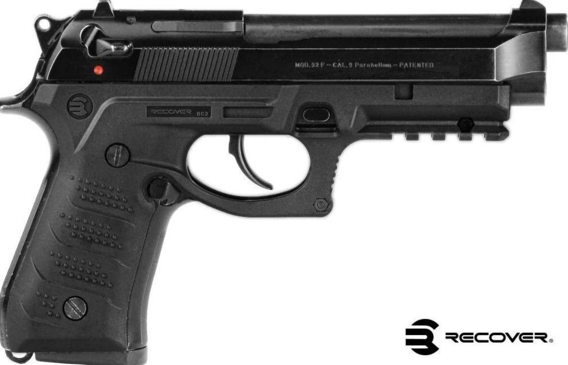 RECOVER GUANCETTE CON RAIL SYSTEM PER BERETTA 92 / M9 DISPONIBILE IN DIVERSE COLORAZIONI