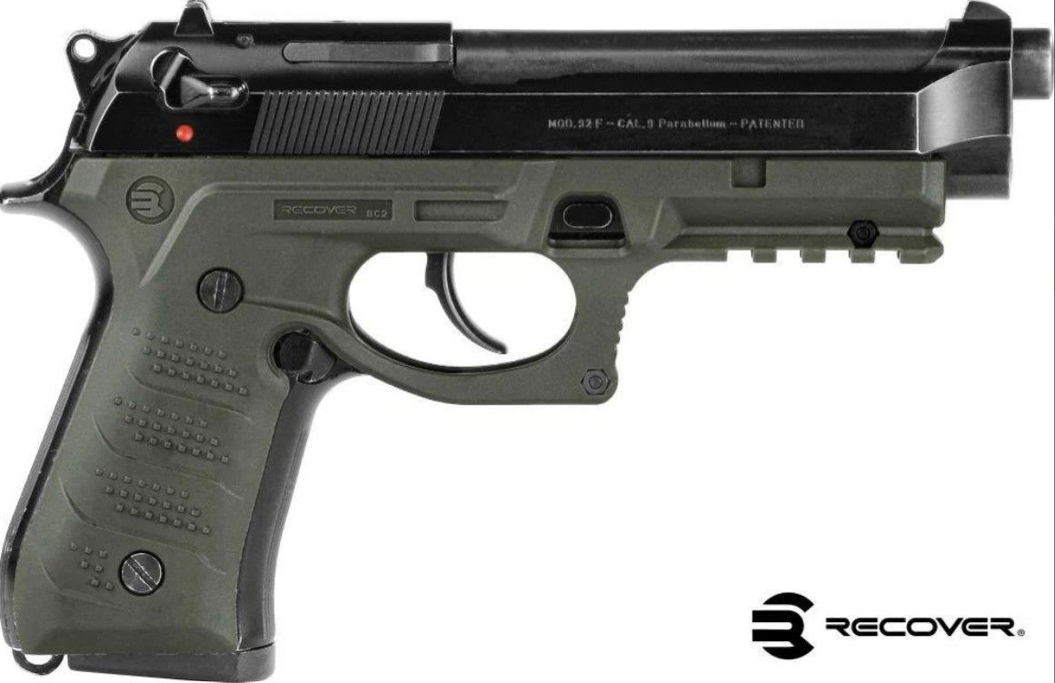 RECOVER GUANCETTE CON RAIL SYSTEM PER BERETTA 92 / M9 DISPONIBILE IN DIVERSE COLORAZIONI