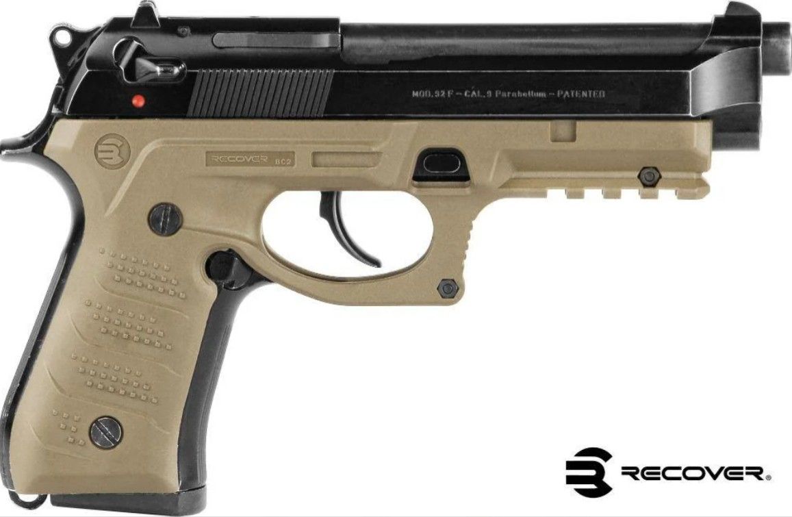 RECOVER GUANCETTE CON RAIL SYSTEM PER BERETTA 92 / M9 DISPONIBILE IN DIVERSE COLORAZIONI