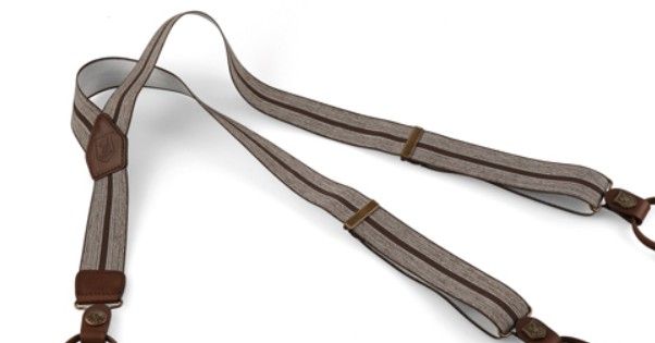 RISERVA BRETELLE ELASTICHE IN PELLE PER PANTALONI 