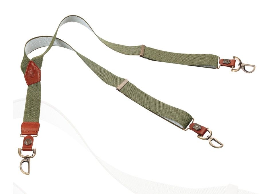 RISERVA BRETELLE ELASTICIZZATE IN LINO / PELLE REGOLABILI - R1060