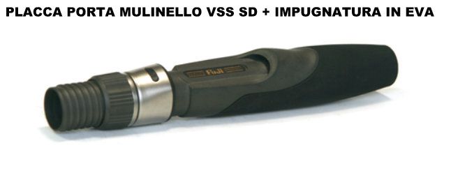 FUJI - COMPONENTI PER IMPUGNATURA COMPLETA CON PLACCA PORTA MULINELLO DA SPINNING - VSS SD 