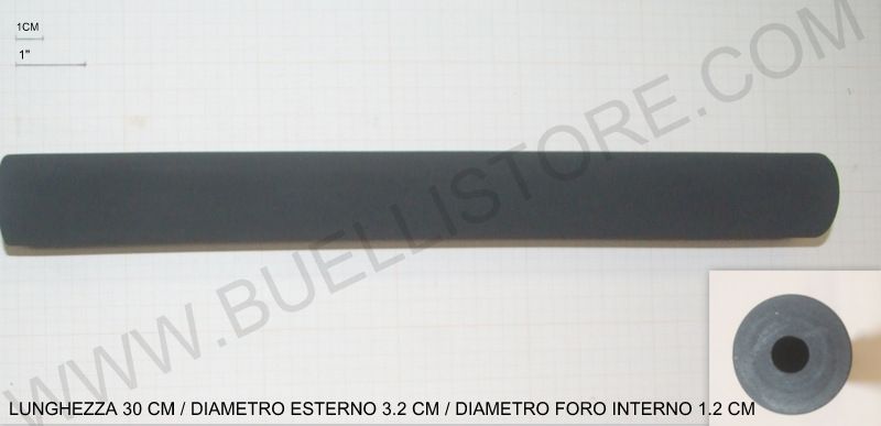 IMPUGNATURA IN EVA CILINDRICA CON FORO INTERNO DA 12 MM	E DIAMETRO ESTERNO 32 MM