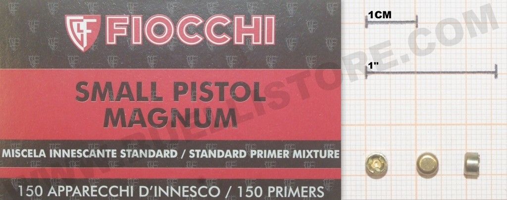 fiocchi inneschi small pistol magnum - 3000 pz-OFFERTA 8,95 € OGNI SINGOLA CONFEZIONE(150PZ)