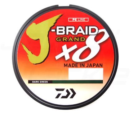FILO TRECCIATO DAIWA J-BRAID X8 GRAND DARK GREEN