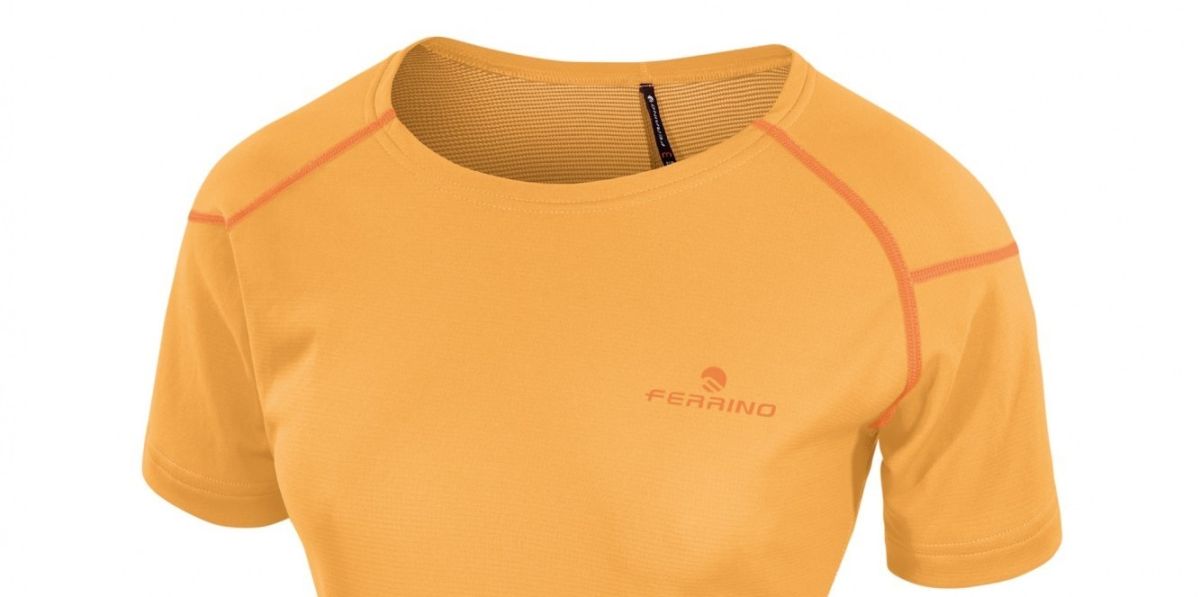 KASAI MAGLIA MANICHE CORTE DA DONNA LIGHT ORANGE - FERRINO TG S
