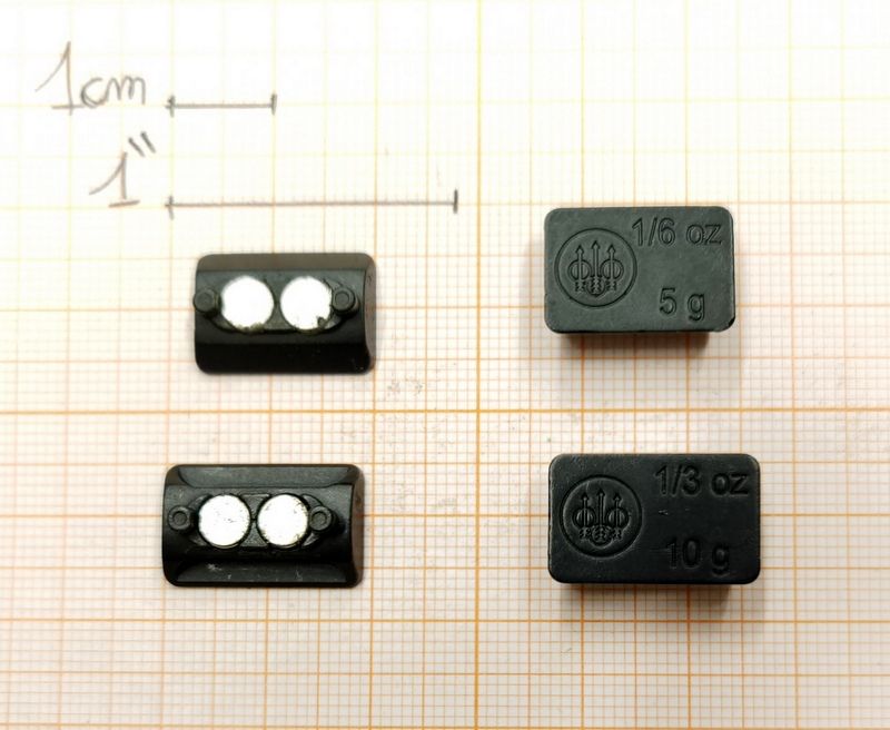 SET PESI MAGNETICI DA CANNA - KIT BILANCIAMENTO FUCILE