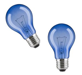 BERETTI - LAMPADINE AZZURRATE PER FOTOPERIODO - 2 PZ