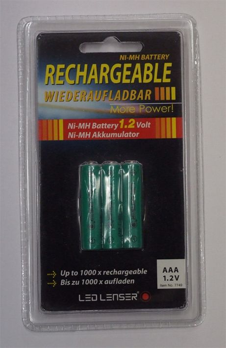 LED LENSER PILE RICARICABILI 1.2V - ORIGINALI